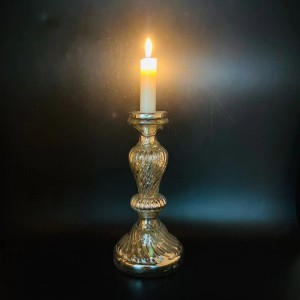 Glass Candle Holder bakeng sa Mokhabiso oa Lehae oa Tealight
