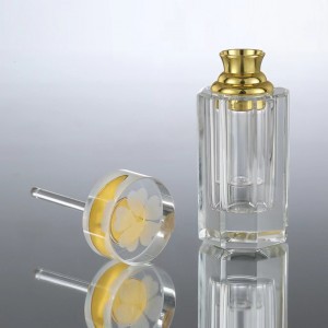Goedkope hete uitstekende glazen kristallen parfumfles etherische oliefles
