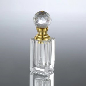 Botella de perfume de cristal de vidro quente barata Botella de aceite esencial