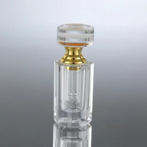 Pheej yig kub zoo heev iav Crystal Perfume Bottle Essential Oil Bottle