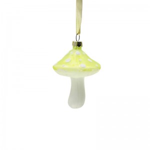Нестандартний скляний світильник. Гриб у формі гриба з кольорового скла для прикраси дому