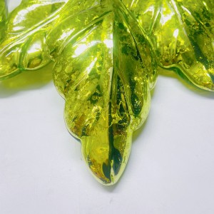 Ornamento da appendere in vetro con stringa led