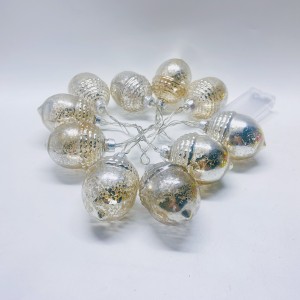 Glas string led lignt ornament