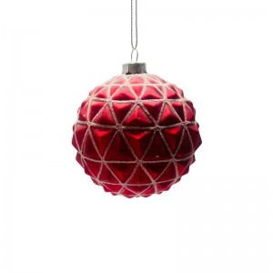 Factory Wholesale Christmas Tree Асыл айнек Decoration Ball орнаменттери