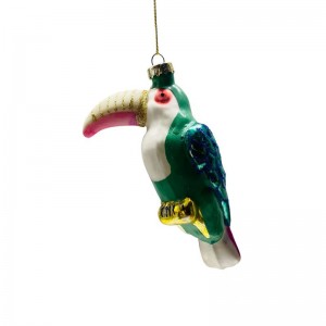 Christmas Painted Parrot Hanger
