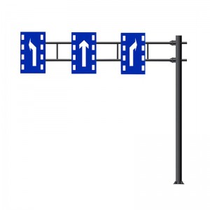 Double Arm Sign Pole