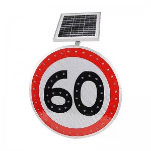 Solar Speed ​​Limit Sign