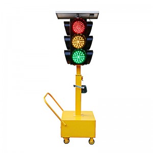 LED Solar Portable Traffic Signal Light