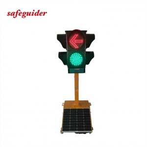 I-Solar Mobile Portable Vehicle Traffic Light Izinhlangothi ezine