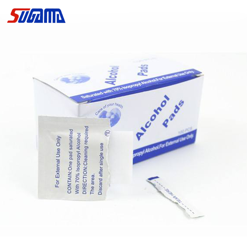 Customized Sterile Medical Alcohol Prep Pad Swab with 70% isopropyl alcohol Featured Image