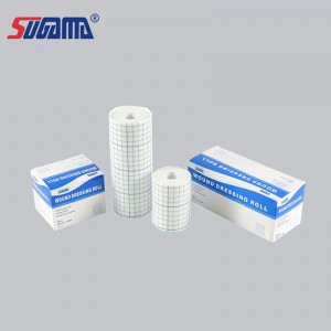 Wound dressing roll skin color hole non-woven wound dressing roll