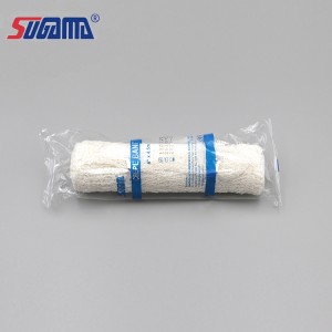 kualitas tinggi harga rendah traksi kulit perban krep sterilisasi klip elastis 100% Cotton Crepe Perban