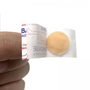 საბითუმო სამედიცინო Round Band Aid ჭრილობის წებოვანი თაბაშირი