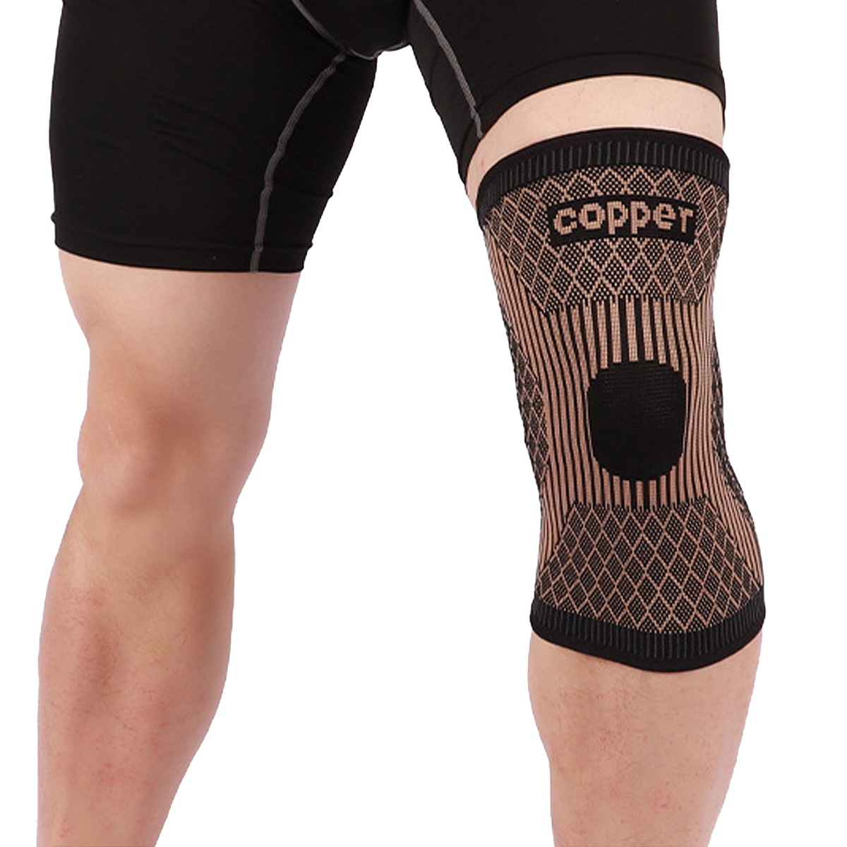 Nsalu za Copper Nylon Anti-slip Knee Support Sleeve