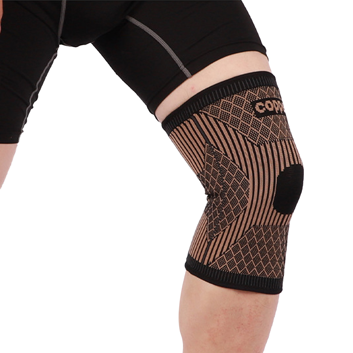 Nsalu za Copper Nylon Anti-slip Knee Support Sleeve