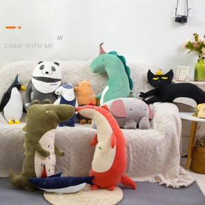 China Manufacturer Ihowuliselli Forest Series Stuffed Plush Toy Pillow Kuba izipho zomhla wokuzalwa