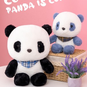 Graži nauja, minkšta pliušinė panda su kimštu žaislas, apkabinantis gyvūną pandą pagalvė gimtadienio dovanoms