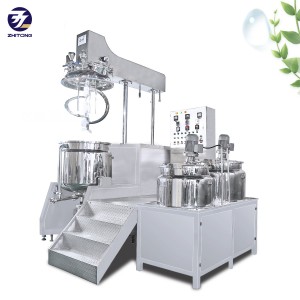 Mafuta a Kirimu Zodzoladzola Kupanga Vacuum Homogenizing Emulsifier Mixer Kettle Machinery Equipment