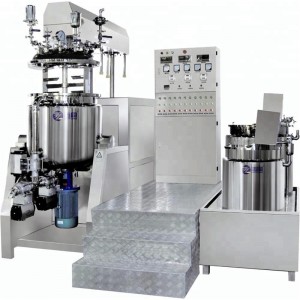 ການໄຫຼວຽນຂອງພາຍໃນແລະພາຍນອກ homogenizer emulsifier mixerIcosmetic mixer