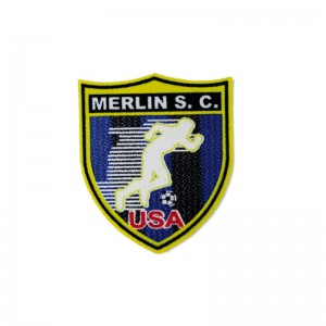 Футбольні нашивки з тривимірною вишивкою спеціального логотипу