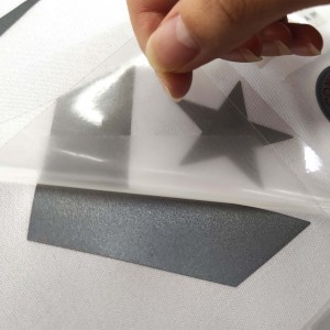 Wärmeübertragungs-Vinyl-Laserschnitt-Reflexfolie (ohne schwarzen Rand)