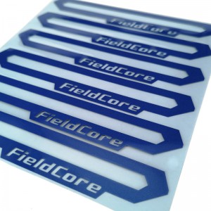Custom nga Disenyo Eco-friendly Silicone Reflective Labels Para sa Sapot