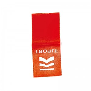 Etiketa të endura me dizajn të personalizuara me printim me një ngjyrë