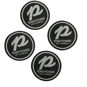 3D Silicone Woven Patches Iron On Backing Para sa Damit