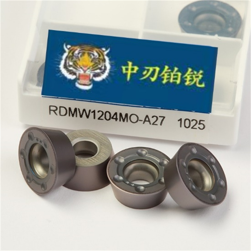 Inserti in metallo duro RDMW1204 indicizzabili Fresatura Inserti in metallo duro per HRC50 HRC60