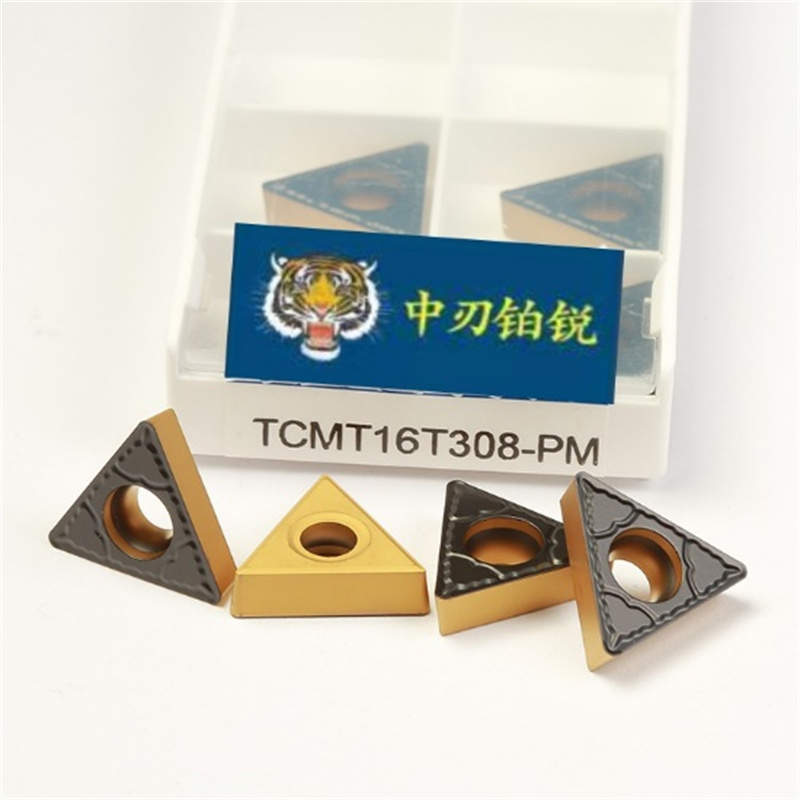 Korkean tarkkuuden CNC-leikkaustyökalut CVD-pinnoite Sorvausterät kovametalliterät TCMT16T308