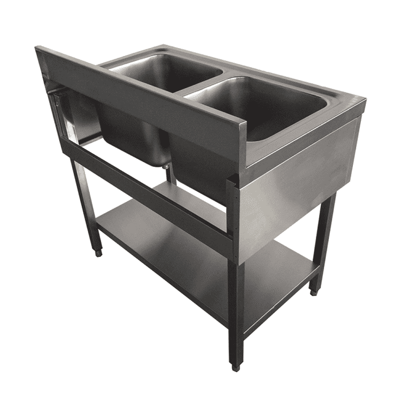 Double bowl stainless steel sink 04