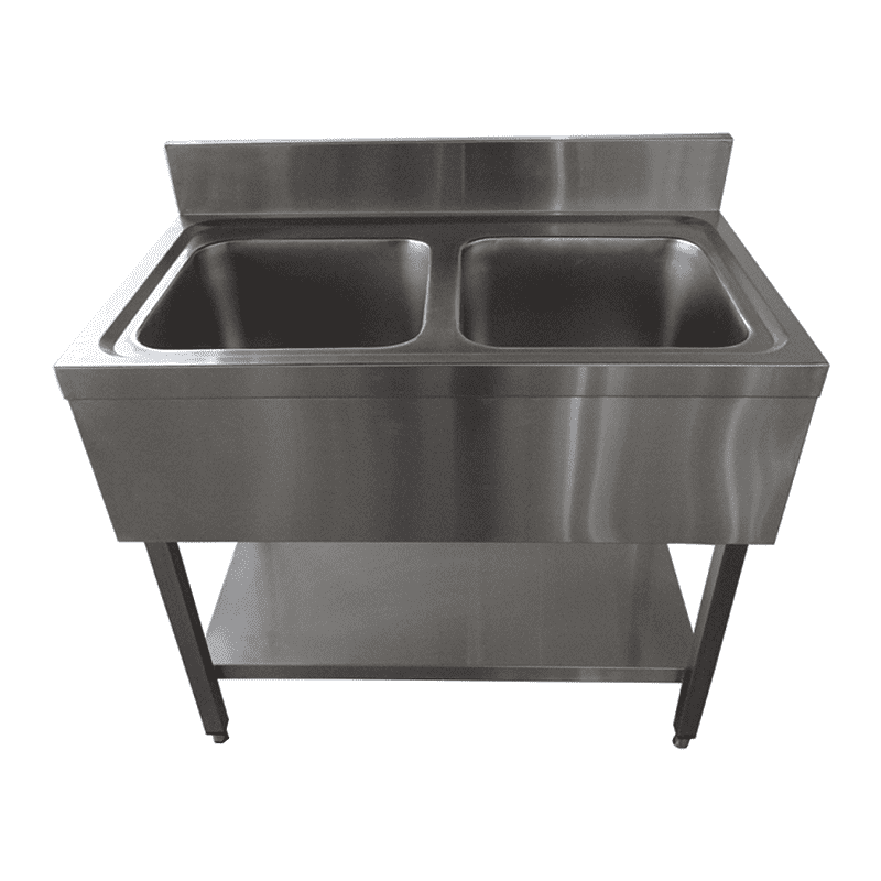 Double bowl stainless steel sink 04