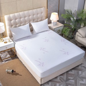 Wholesale Price Natural Cotton Mattress Protector - Lavender scented colorful jacquard mattress protector – ZengChun