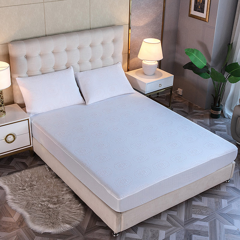 Rose scented colorful jacquard mattress protector Featured Image