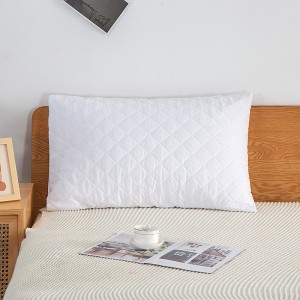 Factory wholesale Aesthetic Pillow Cases - Standard quilted anti dust mite pillow protector /cover  – ZengChun