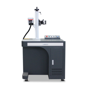 Črno rdeč namizni stroj za lasersko označevanje vlaken