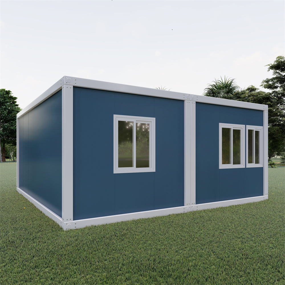 Tilpasset billig og højkvalitets stålkonstruktion samle containerhus til udendørs