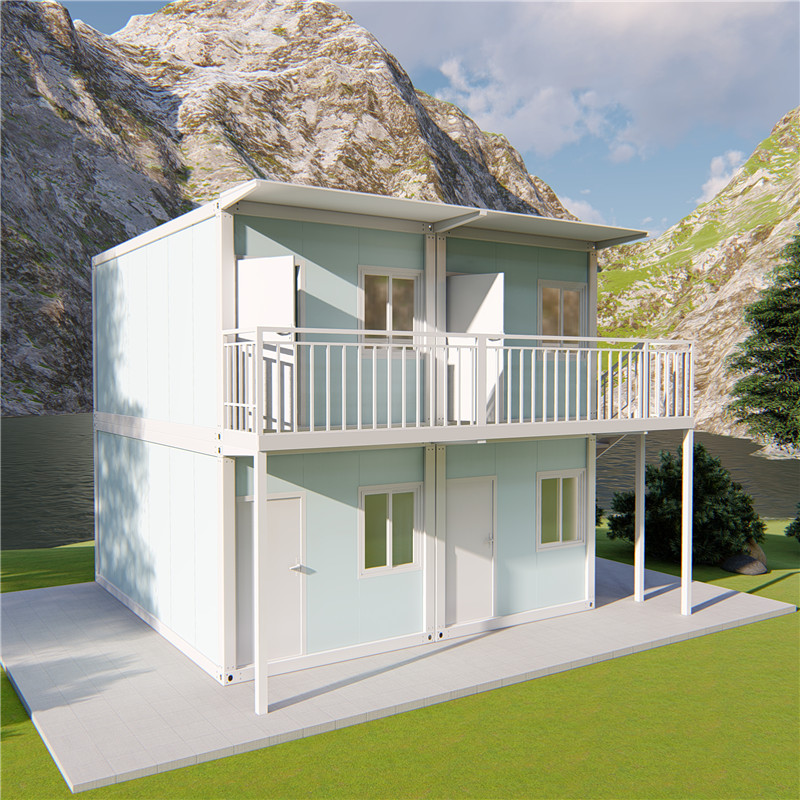 2 ເລື່ອງຂະຫຍາຍການຂົນສົ່ງຕູ້ຄອນເທນເນີກອບເຮືອນ Prefabricated Prefab Modern Home Luxury Villa
