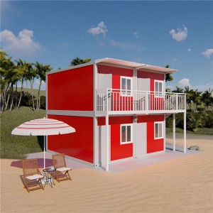 Shtëpi me kontejnerë të parafabrikuar me dizajn të ri Shtëpi e lirë e vogël parafabrikate në kopsht
