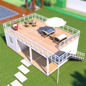 Монтажен дом 20 стапки монтажна испорака на мали куќички Куќа за контејнери Подвижна монтажна куќа
