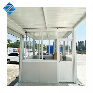 China High Quality Outdoor Portable Mobile Eps Sandwich Panel Security Guard Booth Sentry Kiosk