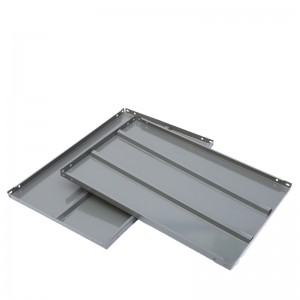 Bubuk coated Steel Metal rak rak Shelving Plate