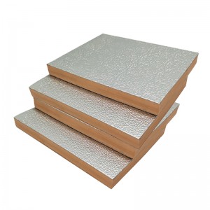 Panel de condutos illantes de espuma fenólica composta de folla de aluminio de dobre lado