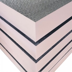 Double-sided aluminum foil composite phenolic wall insulation board