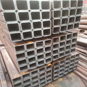 Ķīnas rūpnīcas Astm tērauda profila Ms kvadrātveida caurules cinkota kvadrātveida un taisnstūrveida tērauda caurule ir lielā krājumā