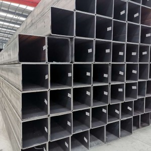 Tubos de aceiro galvanizados soldados de tubos de carbono de vendas de fábrica baratas Tubos de aceiro de sección oca rectangular/cuadrada de carbono en China