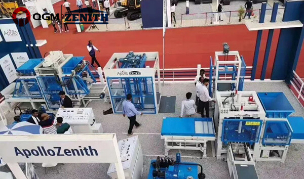 ماكينات تصنيع البلوك QGM في معرض EXCON 2019، الهند