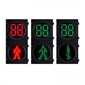 200mm LED Pedestrian Signal Light With Countdown Timer