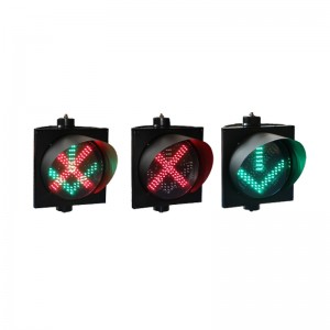 12inch Red Cross and Green Arrow Traffic Light