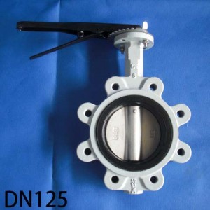 Casting Iron Body CF8 Disc Lug Type Butterfly Valve